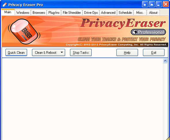 PrivacyEraserProv9.90注册版_清除隐私记录截图1