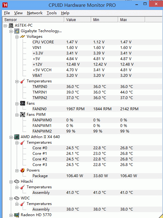 CPUIDHWMonitorProPortable截图1