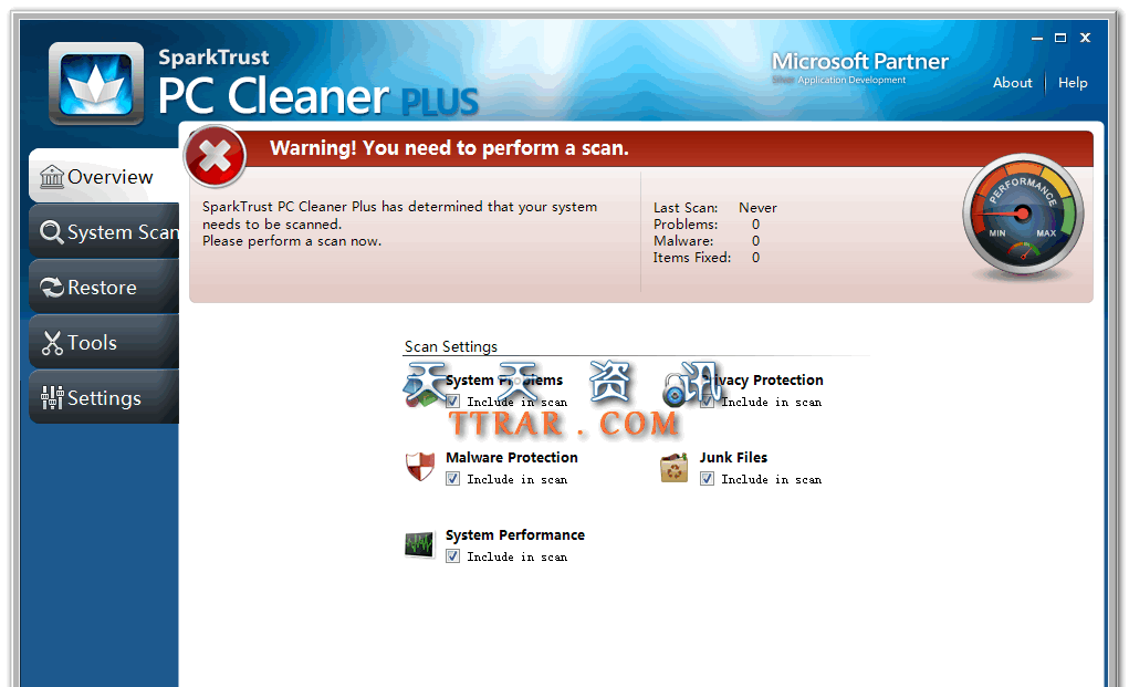 SparkTrustPCCleanerPlusv3.1.10.0破解版截图1