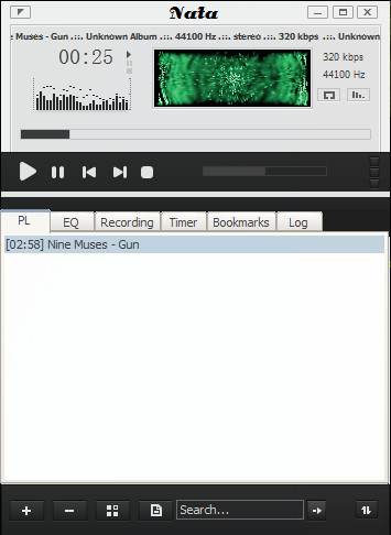 aim风格音乐播放器NataPlayer截图1