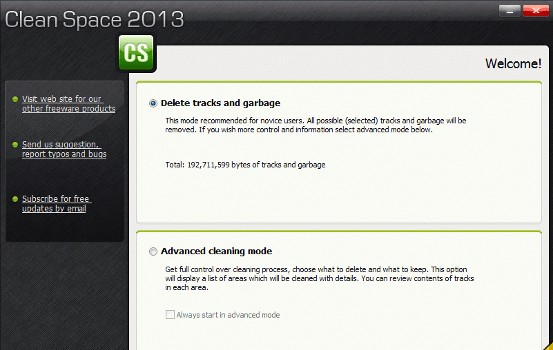 CleanSpace2015.0官方中文破解版_垃圾文件清理工具截图1