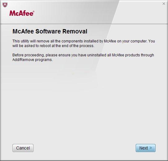 mcafee卸载工具截图1
