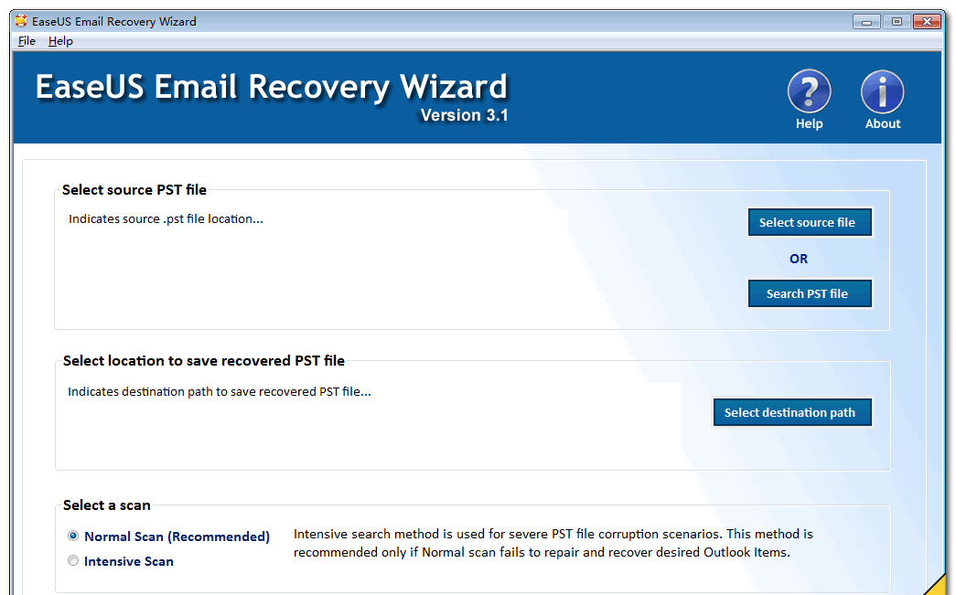 EaseUS Email Recovery Wizard Portable v3.1 单文件绿色便携特别版