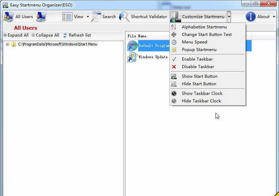 EasyStartMenuOrganizer截图1
