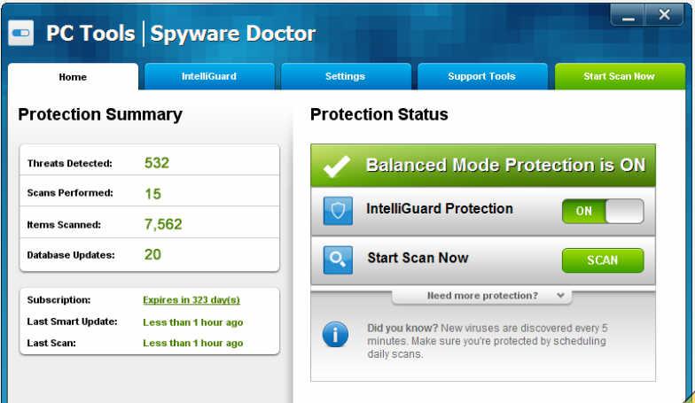 PCToolsSpywareDoctorWithAntiVirus截图1