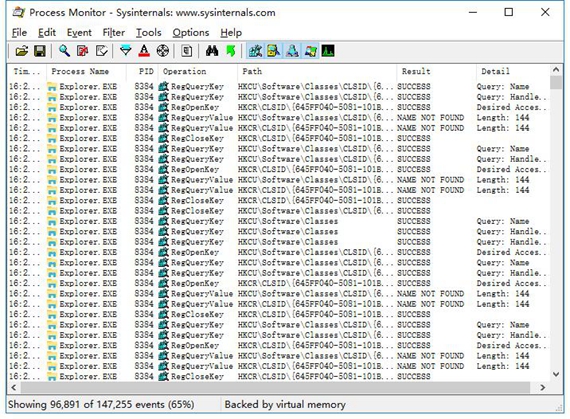 procmon系统进程管理器截图1