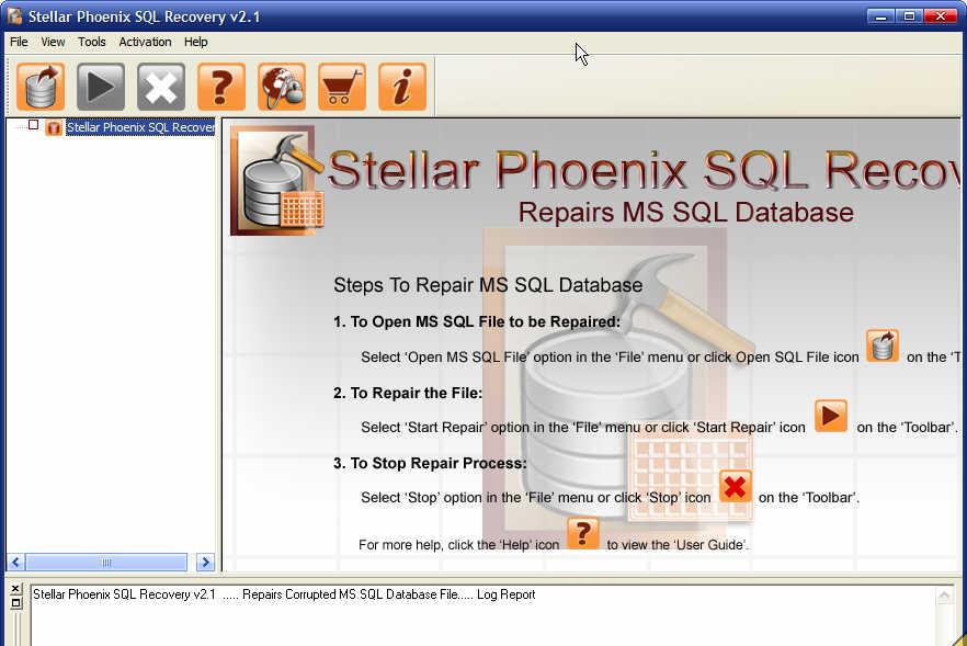 StellarPhoenixMSSQLDatabaseRecoveryv2.1绿色破解版截图1