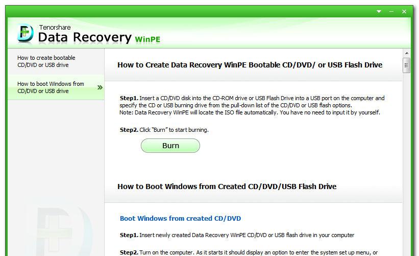 Tenorshare Data Recovery WinPE v4.0 Build 1887 破解版