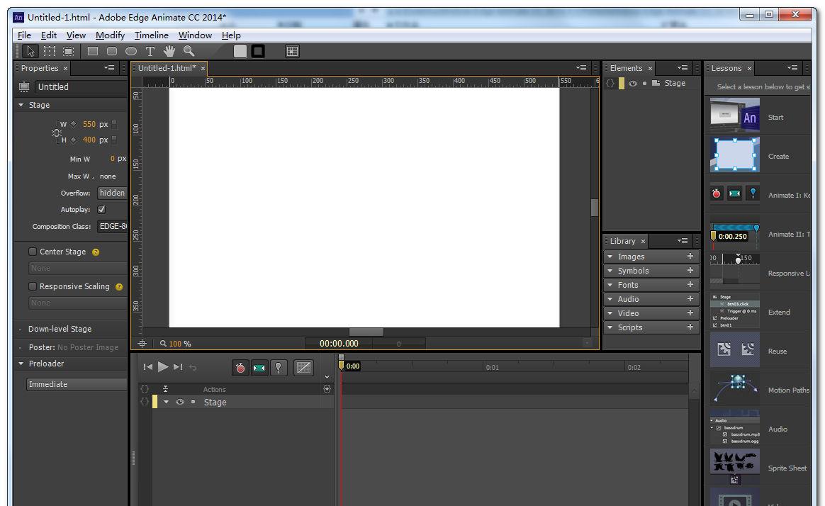 Adobe Edge Animate CC Portable v2014.1.1 单文件绿色便携版