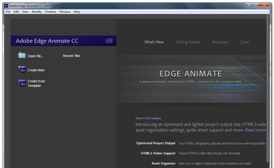 AdobeEdgeAnimateCCPortable截图1