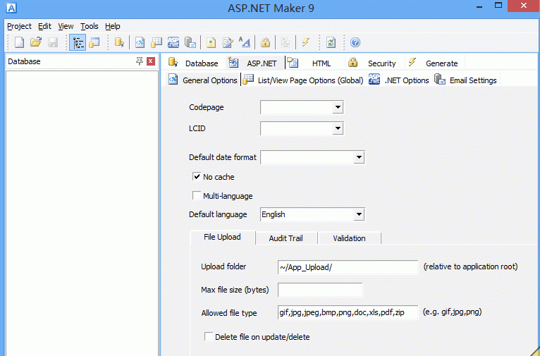ASP.NETMakerv10.1.0注册版截图1