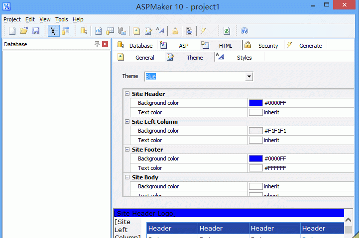 ASPMakerv11.0.4.1注册版_傻瓜式ASP动态网页制作截图1