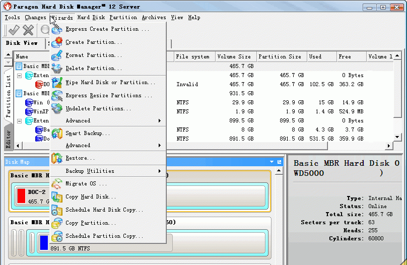 ParagonHardDiskManager12Serverv10.1.19注册版[五星]截图1