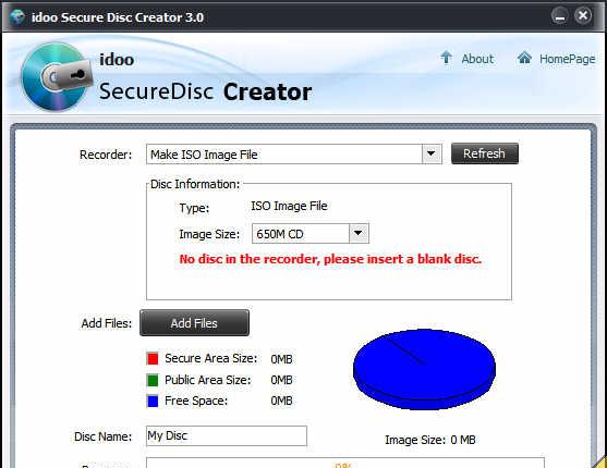 IdooSecureDiscCreator截图1