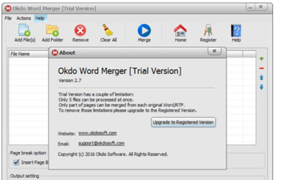 Okdo Word Merger(Word合并软件)