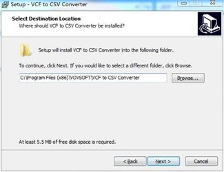 VovSoft VCF to CSV Converter