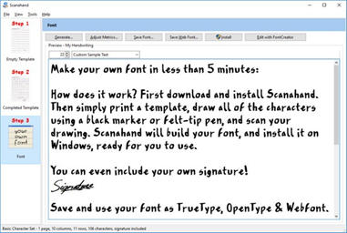 Scanahand(字体制作软件)