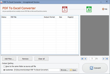 Adept PDF to Excel Converter