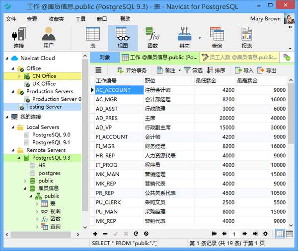 navicat for postgresql