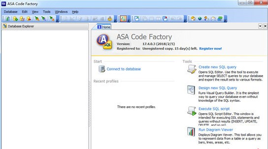 ASA Code Factory(数据库管理工具)