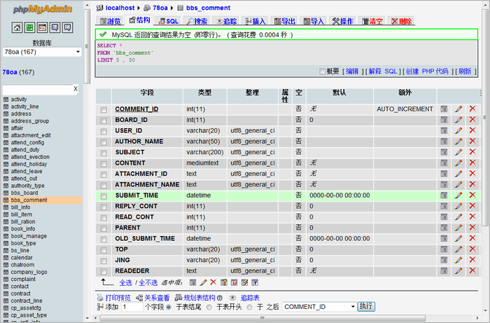 phpMyAdmin(MySQL数据库管理)