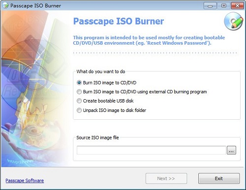 Passcape ISO Burner