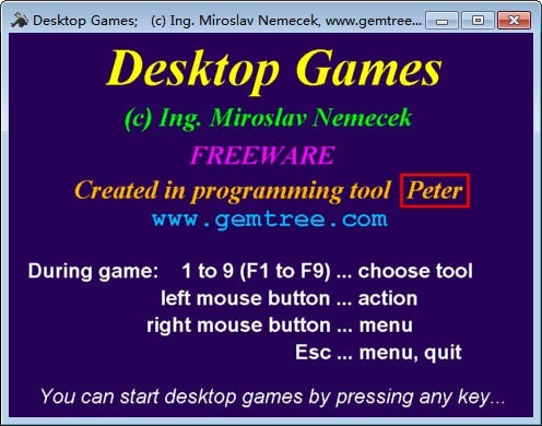 Desktop Games(桌面小游戏)