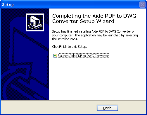 Aide PDF to DWG Converter