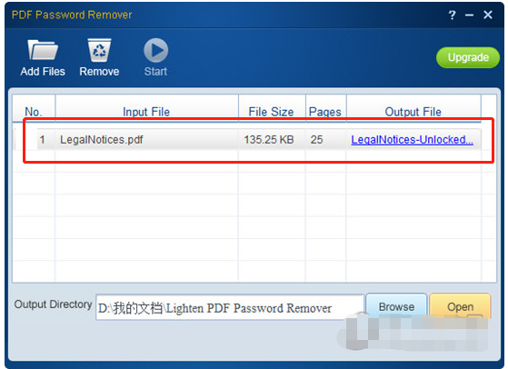 Lighten PDF Password Remover(PDF密码删除程序)