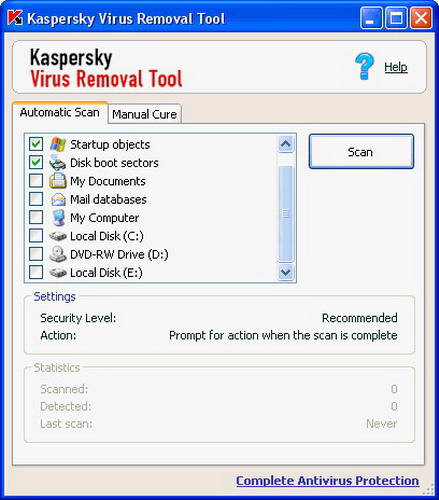 Kaspersky Virus Removal Tool