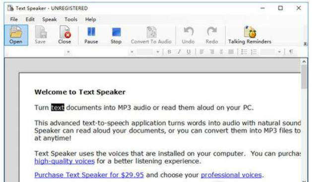 Text Speaker(文字转语音软件)