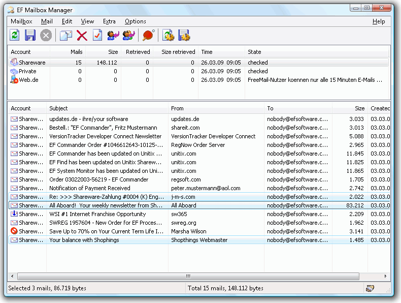 EF Mailbox Manager(邮箱管理软件)