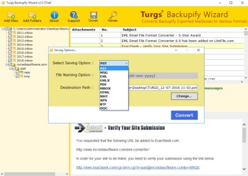 Turgs Backupify Wizard(邮件转换软件)