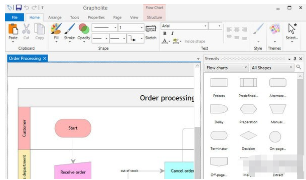 Grapholite(流程图制作软件)