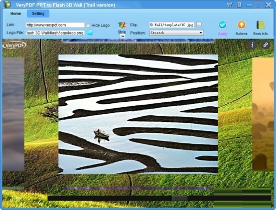 VeryPDF PPT to Flash 3D Wall(PPT转Flash工具)