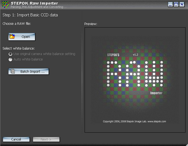 Stepok RAW Importer(RAW文件转换工具)