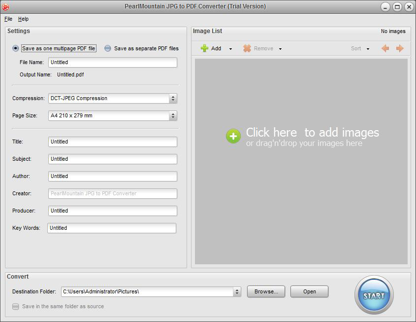 PearlMountain JPG to PDF Converter