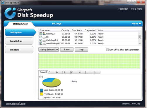 Disk SpeedUp(免费磁盘碎片整理软件)