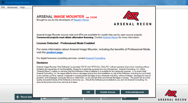 Arsenal Image Mounter Pro(磁盘挂载器)