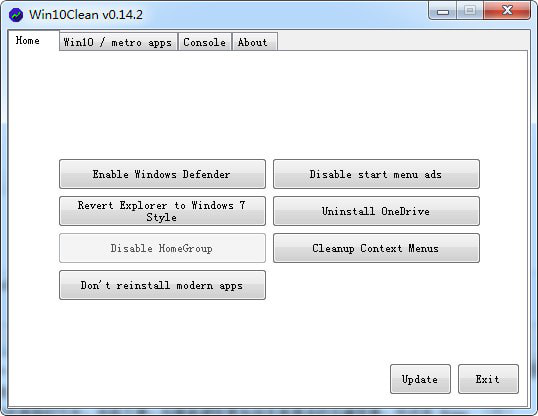 Win10Clean(win10精简程序)