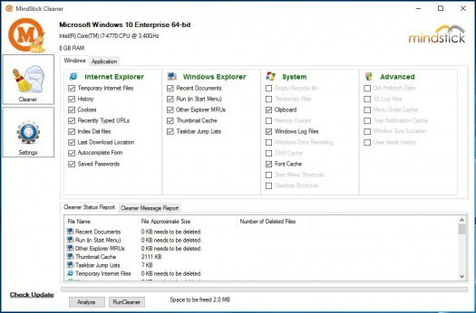 MindStick Cleaner(电脑清理软件)