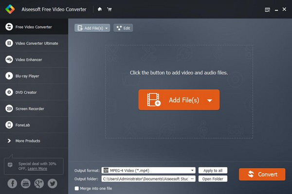 Aiseesoft Free Video Converter(视频转换工具)