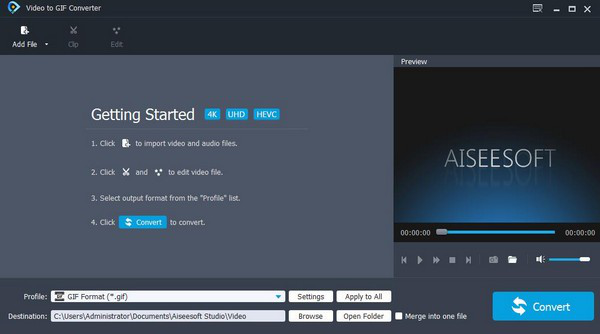 Aiseesoft Video to GIF Converter