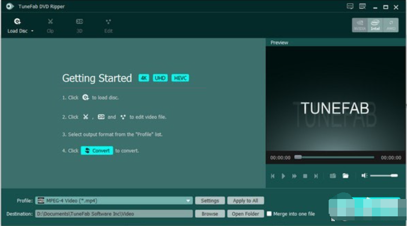 TuneFab DVD Ripper(DVD格式转换器)