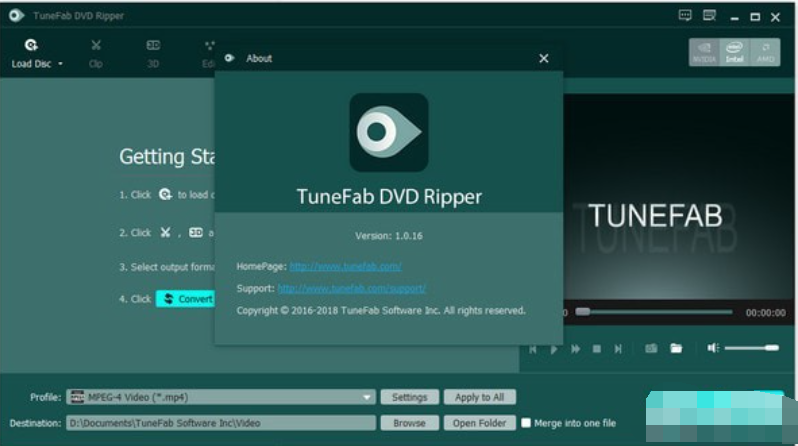 TuneFab DVD Ripper(DVD格式转换器)