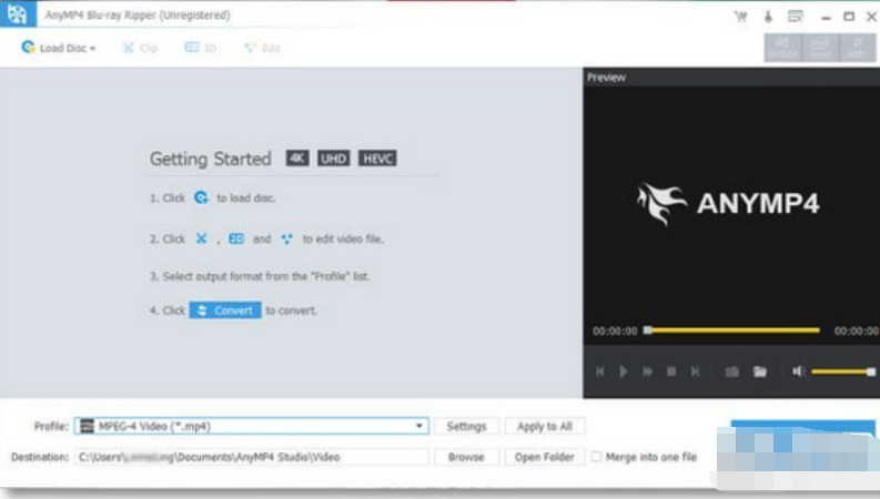AnyMP4 Bluray Ripper(蓝光视频转换工具)