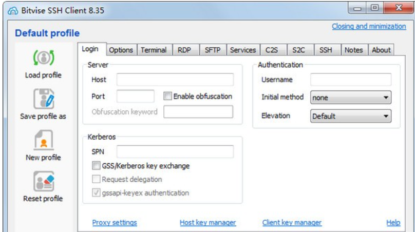 Bitvise SSH Client(端口转发工具)