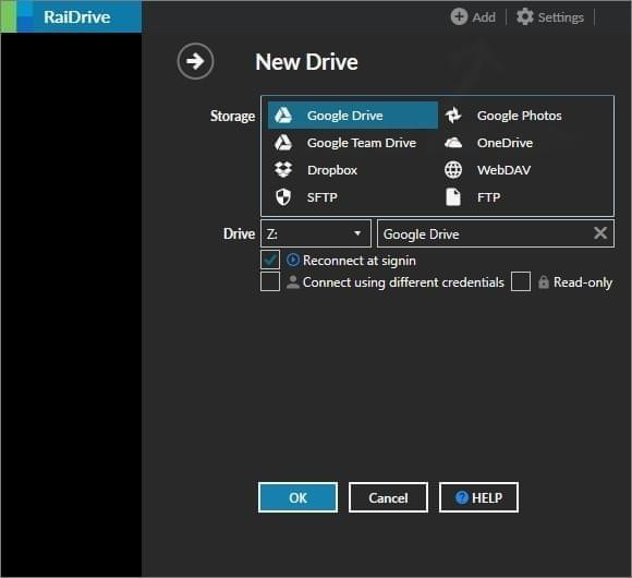 RaiDrive(网盘映射到本地工具)